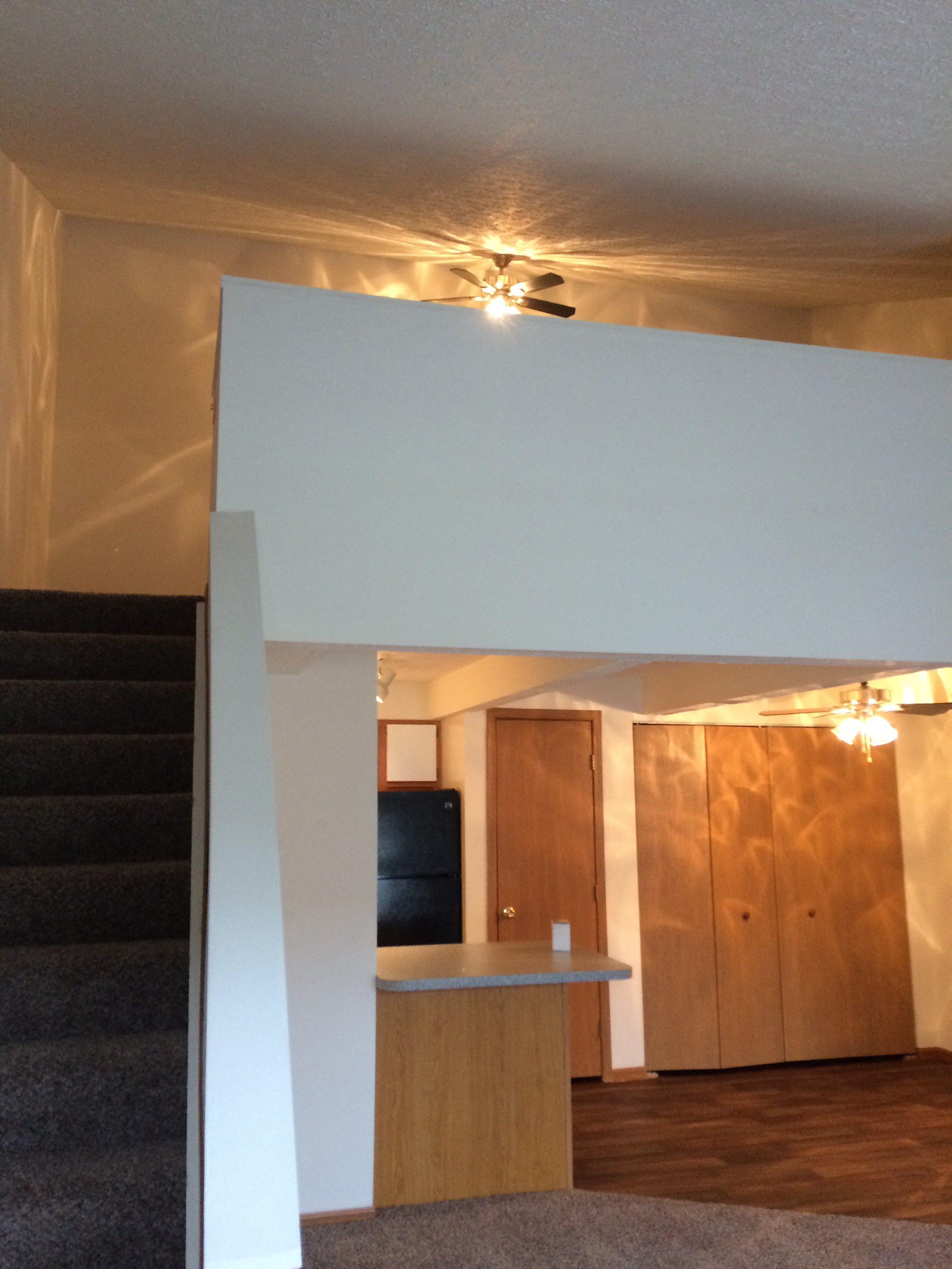 Image of living room and loft space