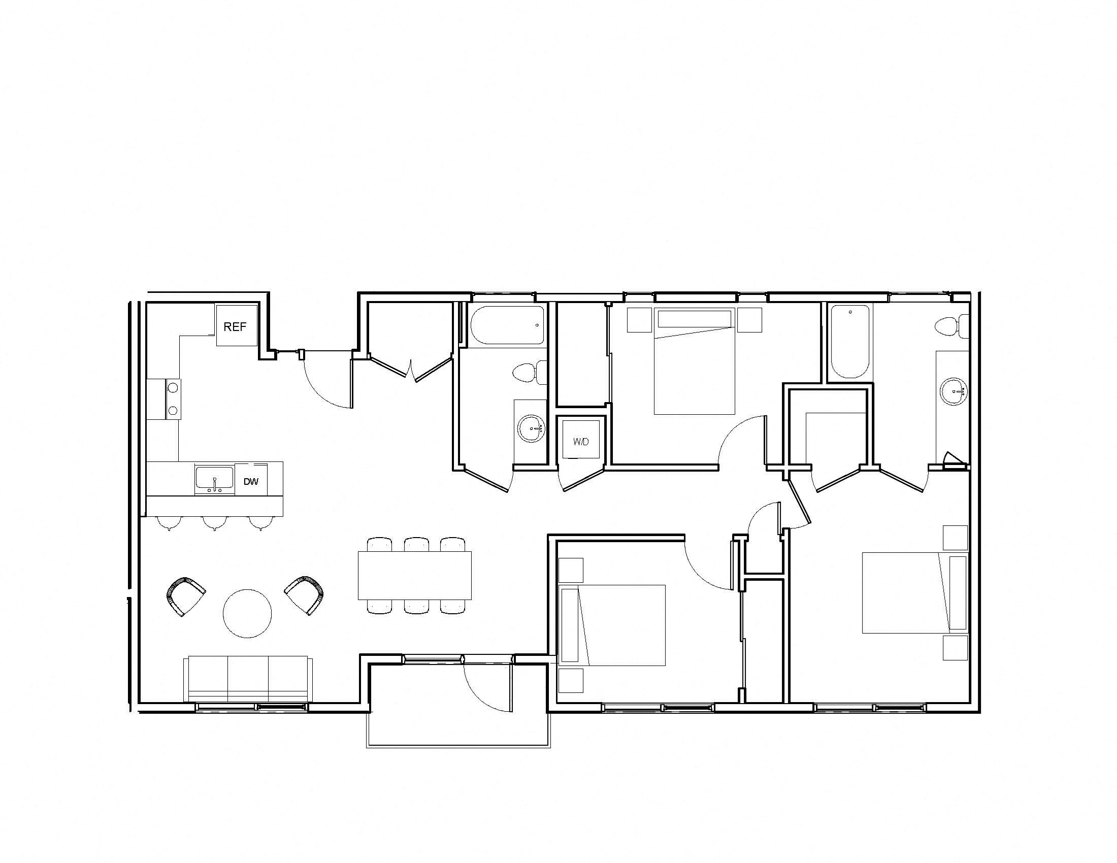 R9A Layout Brand new community luxury modern apartment leasing loft three bedroom gated close to bart BART