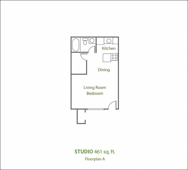 Studio Floor Plan 1