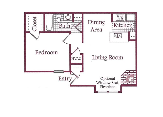 One bedroom at The Timbers Apartments One bedroom at The Timbers Apartments