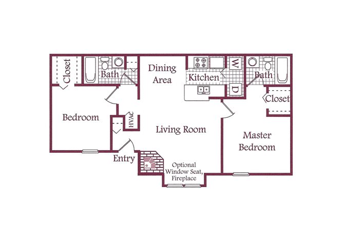 One bedroom at The Timbers Apartments 2 One bedroom at The Timbers Apartments 2
