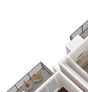 Two Bedroom Floor Plan Lakeridge East & West Apartment Homes | Reno Nevada 89519