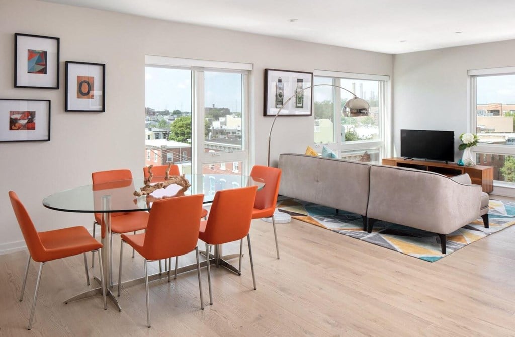 2131 South spacious living area with additional space for a dining room table