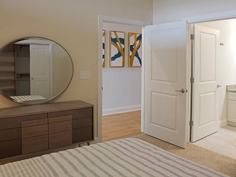 Comfortable Bedroom With Accessible Closet at Residences at Halle, Cleveland, 44113