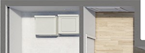Suite Style 07 - 2 Bedrooms 1.5 Baths Suite Style 07 - 2 Bedrooms 1.5 Baths at Residences at Halle, Ohio, 44113