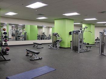 Largest private Fitness Center  at Residences at Halle, Cleveland, 44113