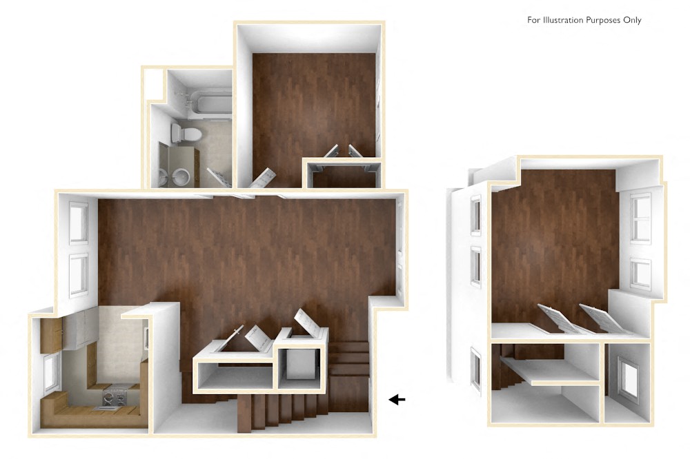 Two Bedroom Apartment Floor Plan A