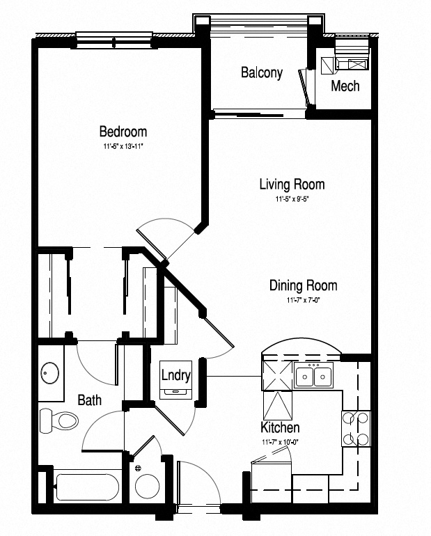 768sqft 1 Bed, 1 Bath - Epoch