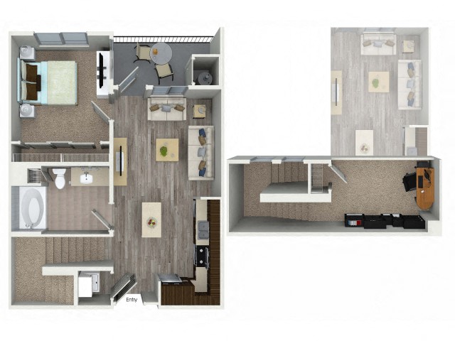 A1D Floor Plan at Bell South Bay, Inglewood