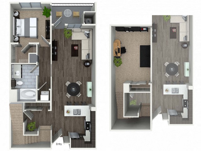 A1F Floor Plan at Bell South Bay, California, 90304