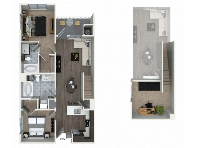 B2E Floor Plan at Bell South Bay, California