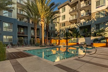 Relaxing Swimming Pool With Sundeck Relaxing Swimming Pool With Sundeck at Bell South Bay, California, 90304