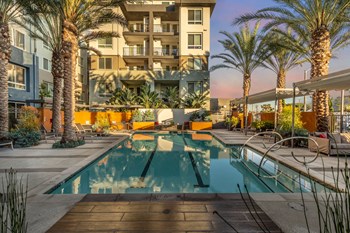 Relaxing Pool Area With Sundeck Relaxing Pool Area With Sundeck at Bell South Bay, Inglewood, CA, 90304