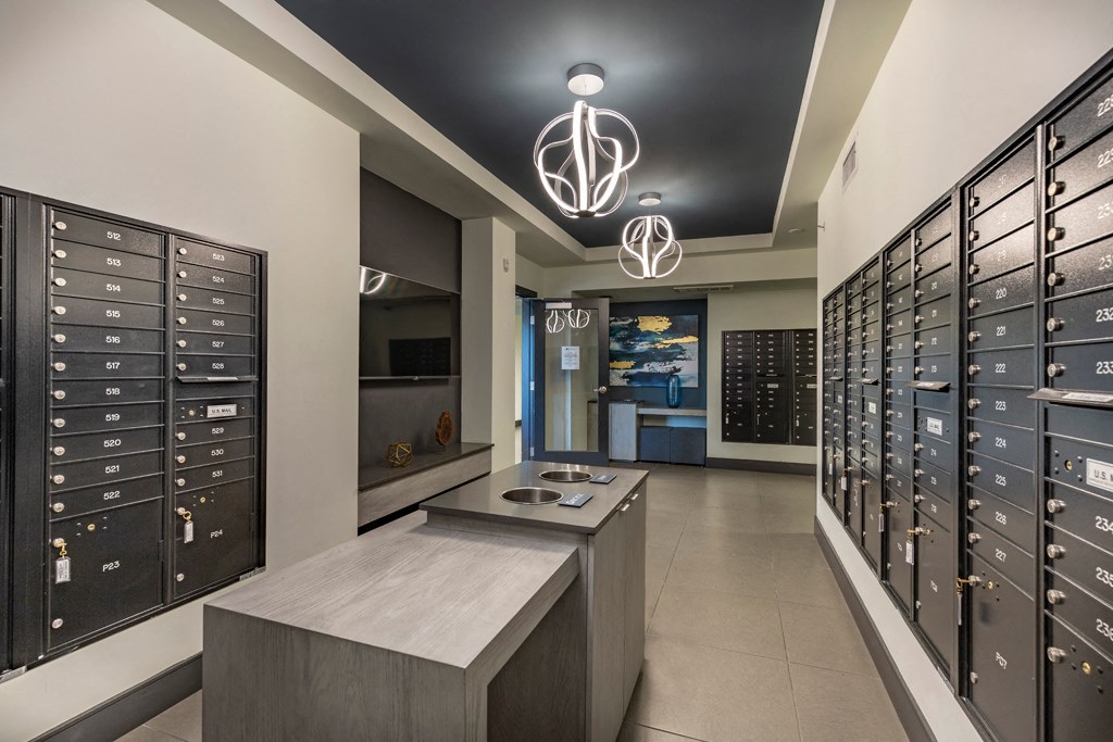 Amazon Hub Package Lockers at Bell South Bay, California