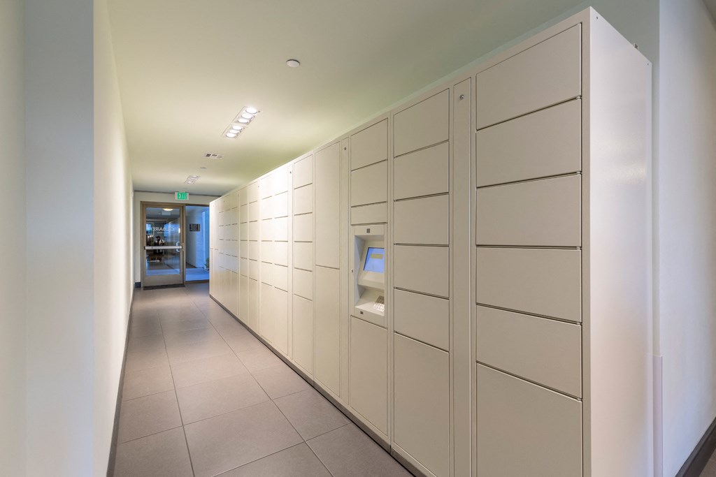 Package Concierge Locker System at Bell South Bay, Inglewood, California