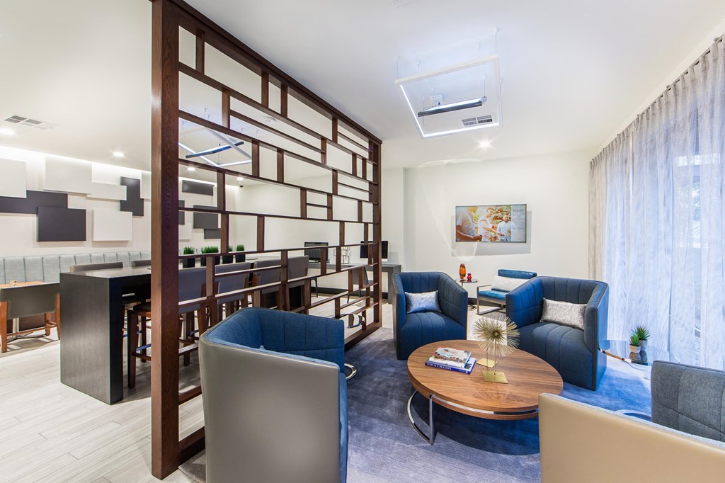 Posh Lounge Area In Clubhouse at Bell South Bay, California