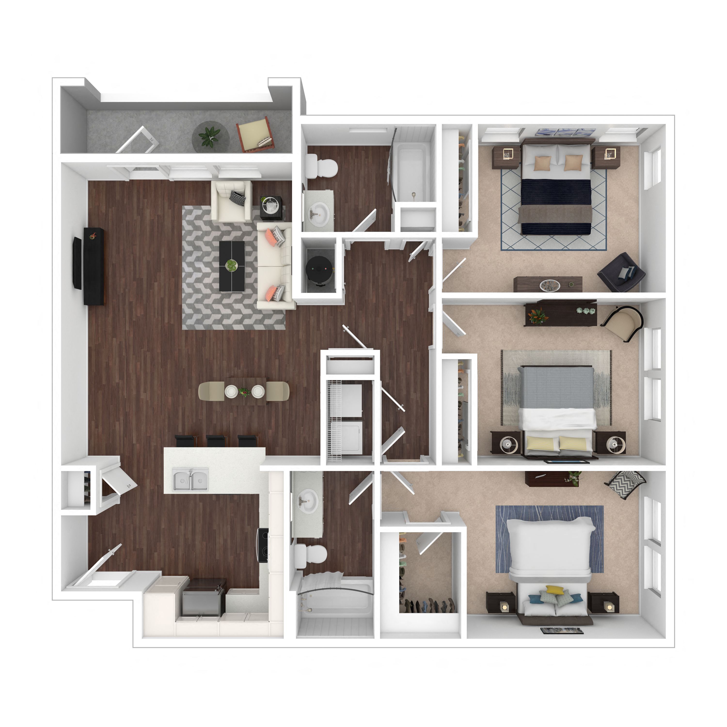 Three Bedroom