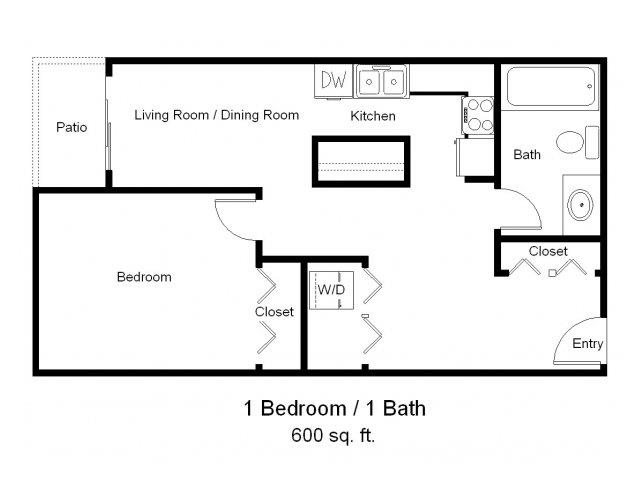 2 Bedroom Floor Plan 2 Bedroom Floor Plan