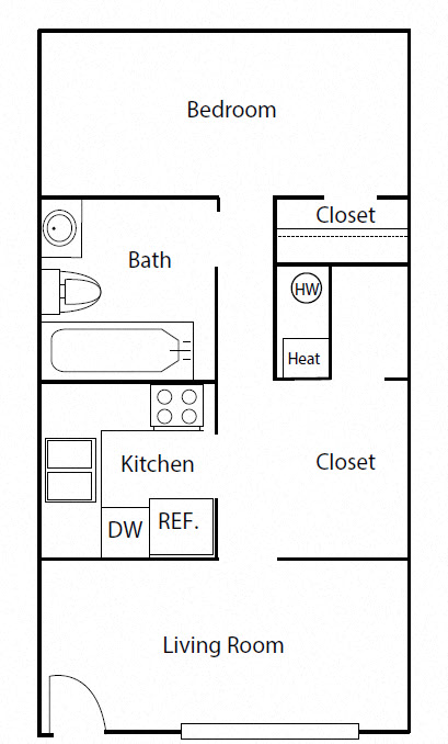 ONE BEDROOM (L)