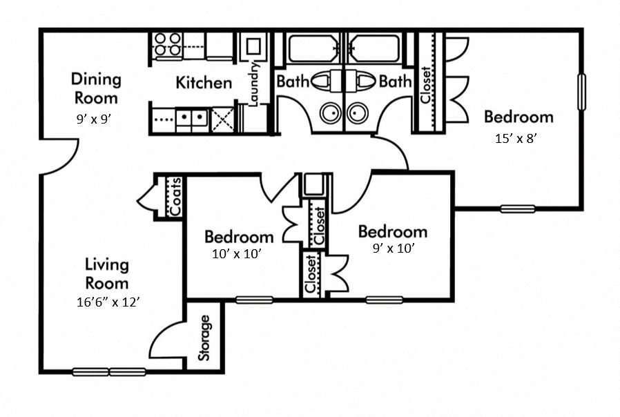 THREE BEDROOM APARTMENT