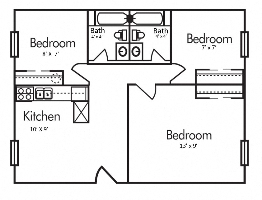 THREE BEDROOM