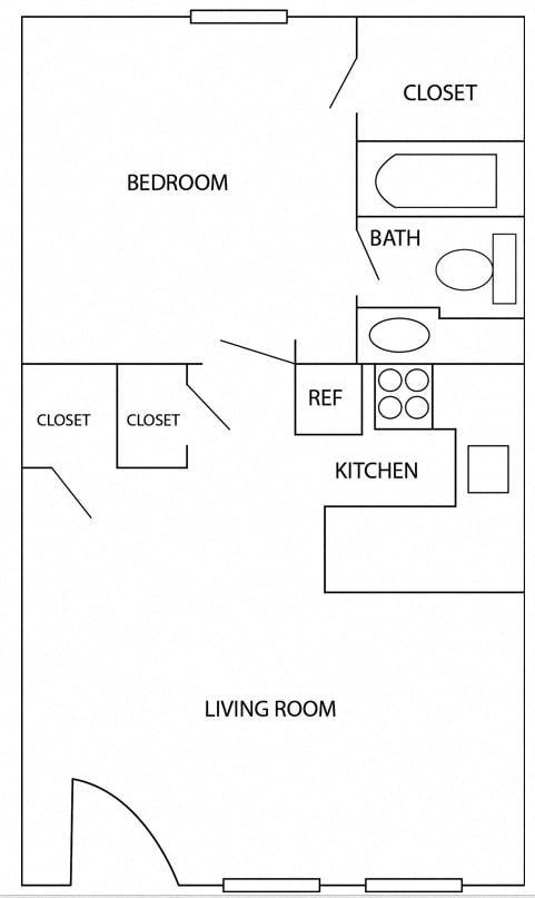 MODEL A ONE BEDROOM