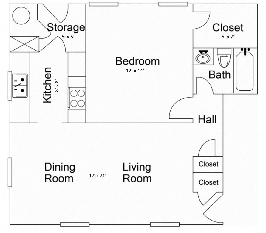ONE BEDROOM