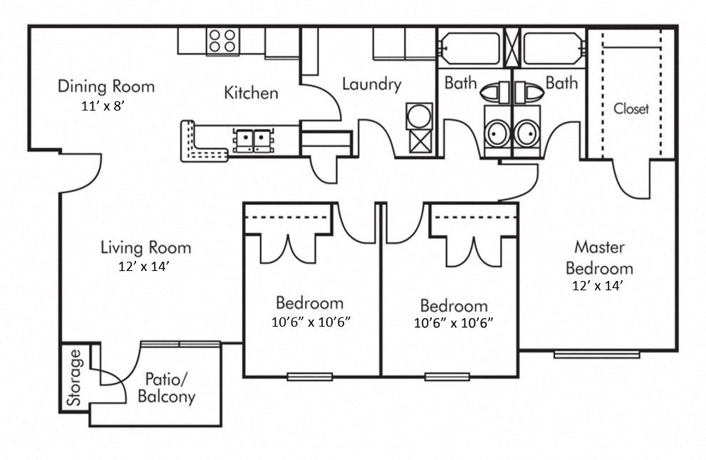 THREE BEDROOM