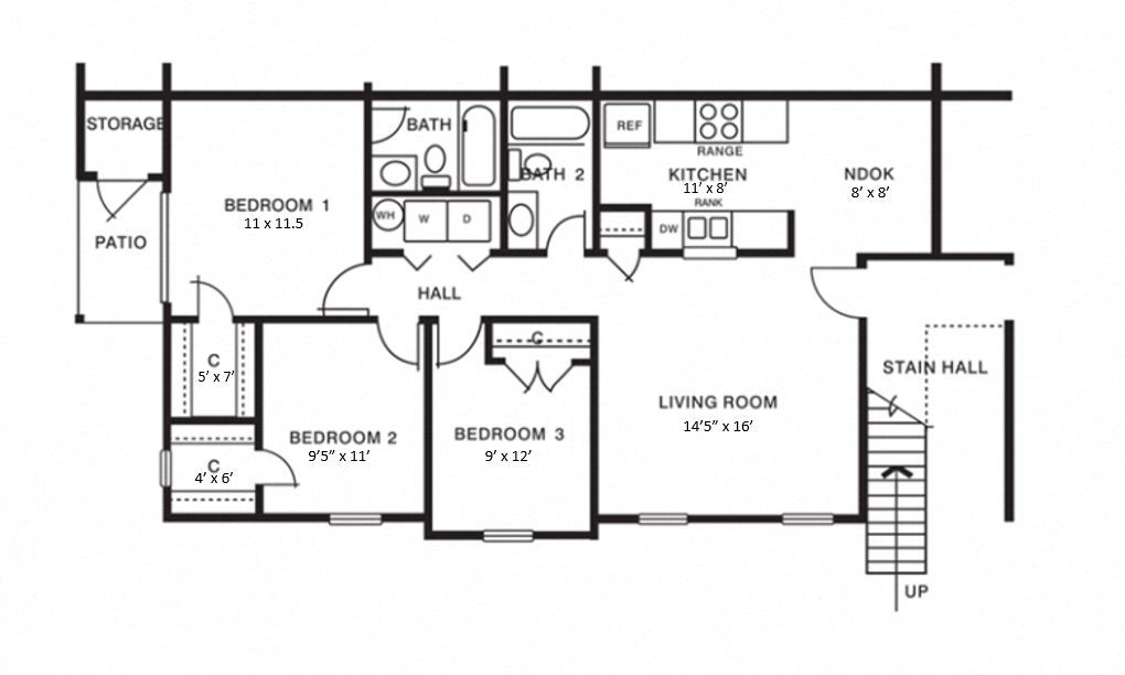 THREE BEDROOM