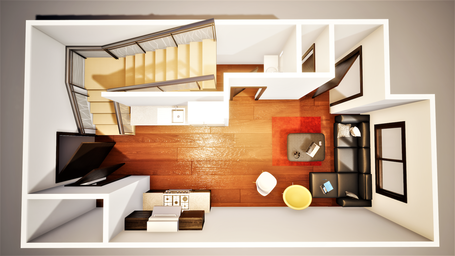 Downstairs Townhouse