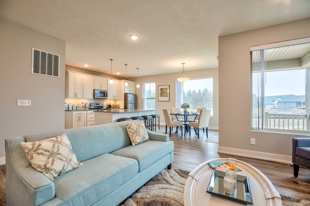 Living room of of Home For Rent in Holt Michigan | Aspen Lakes Estates