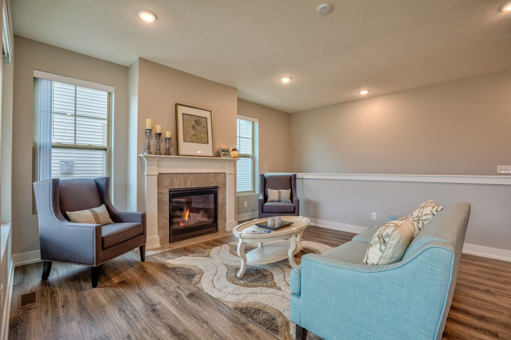 Living room of Home For Rent in Holt Michigan | Aspen Lakes Estates