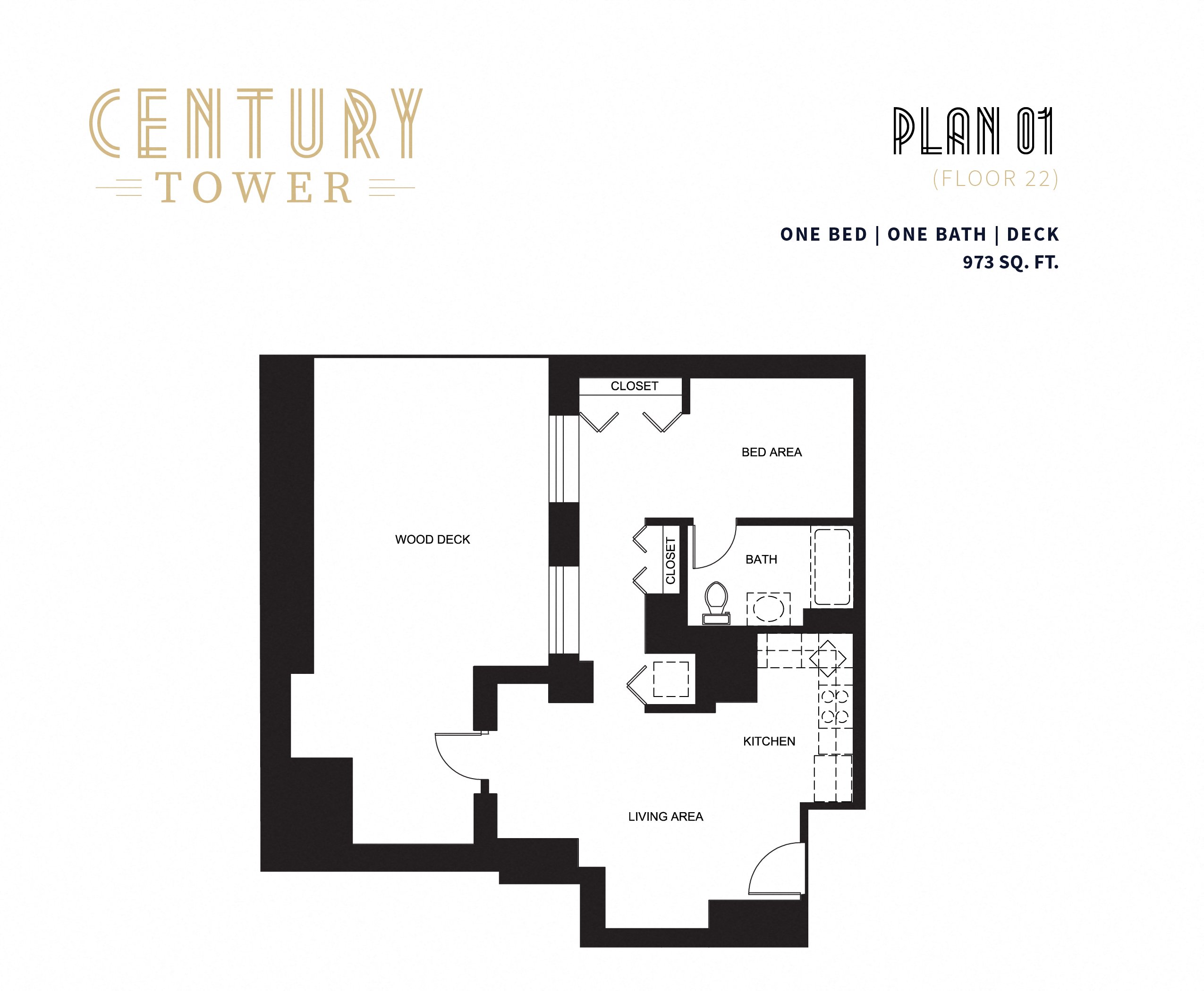 1 Bedroom Floor Plan