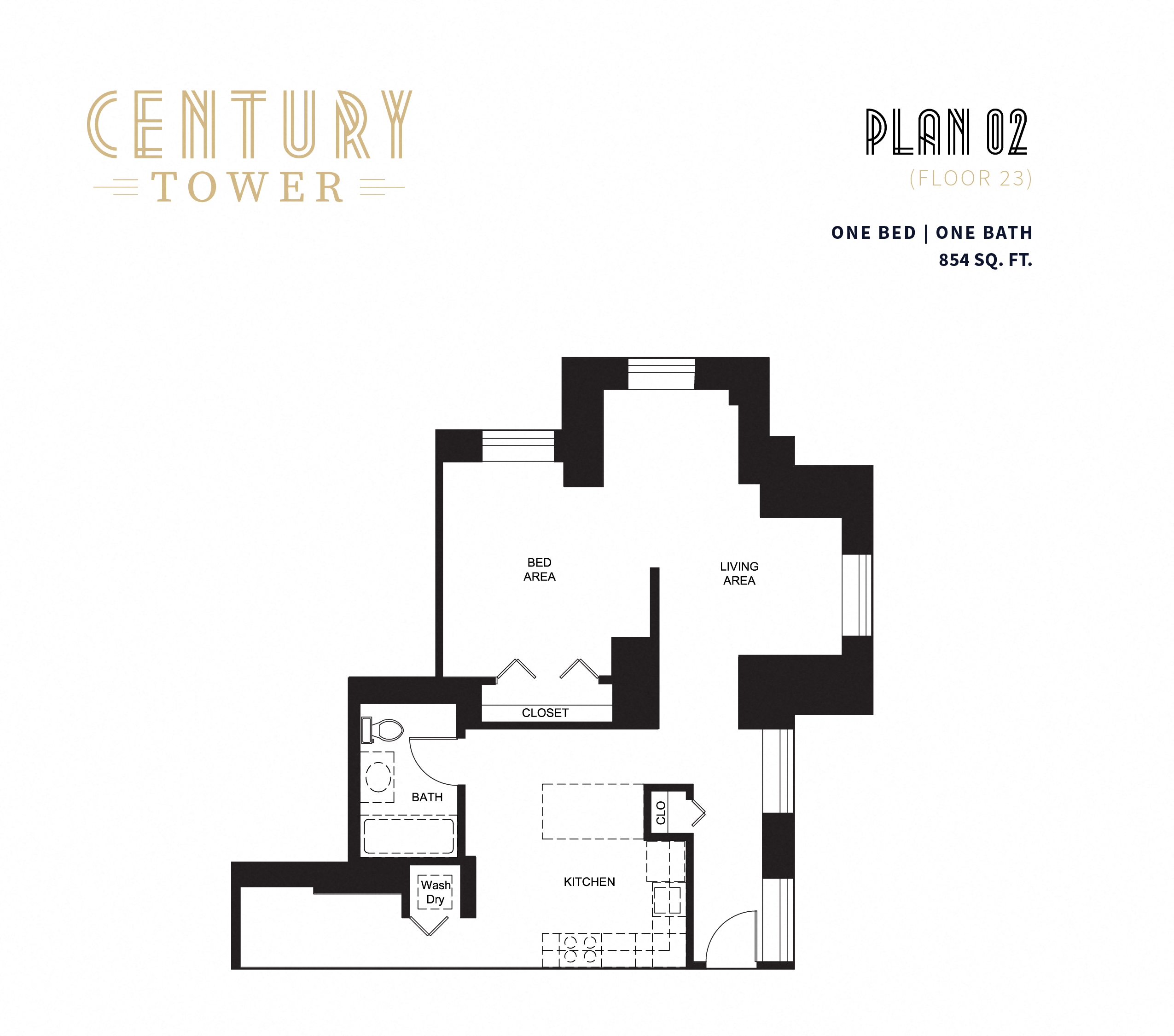 1 Bedroom Floor Plan