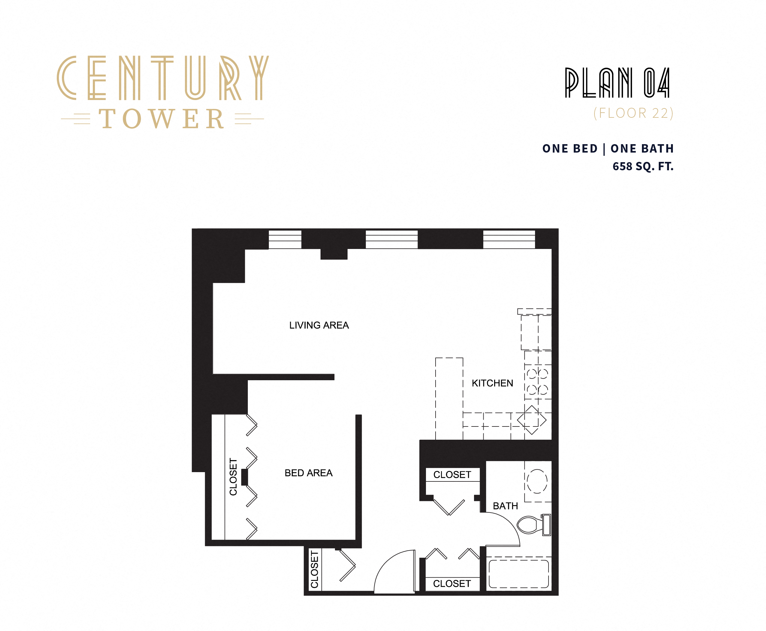 1 Bedroom Floor Plan