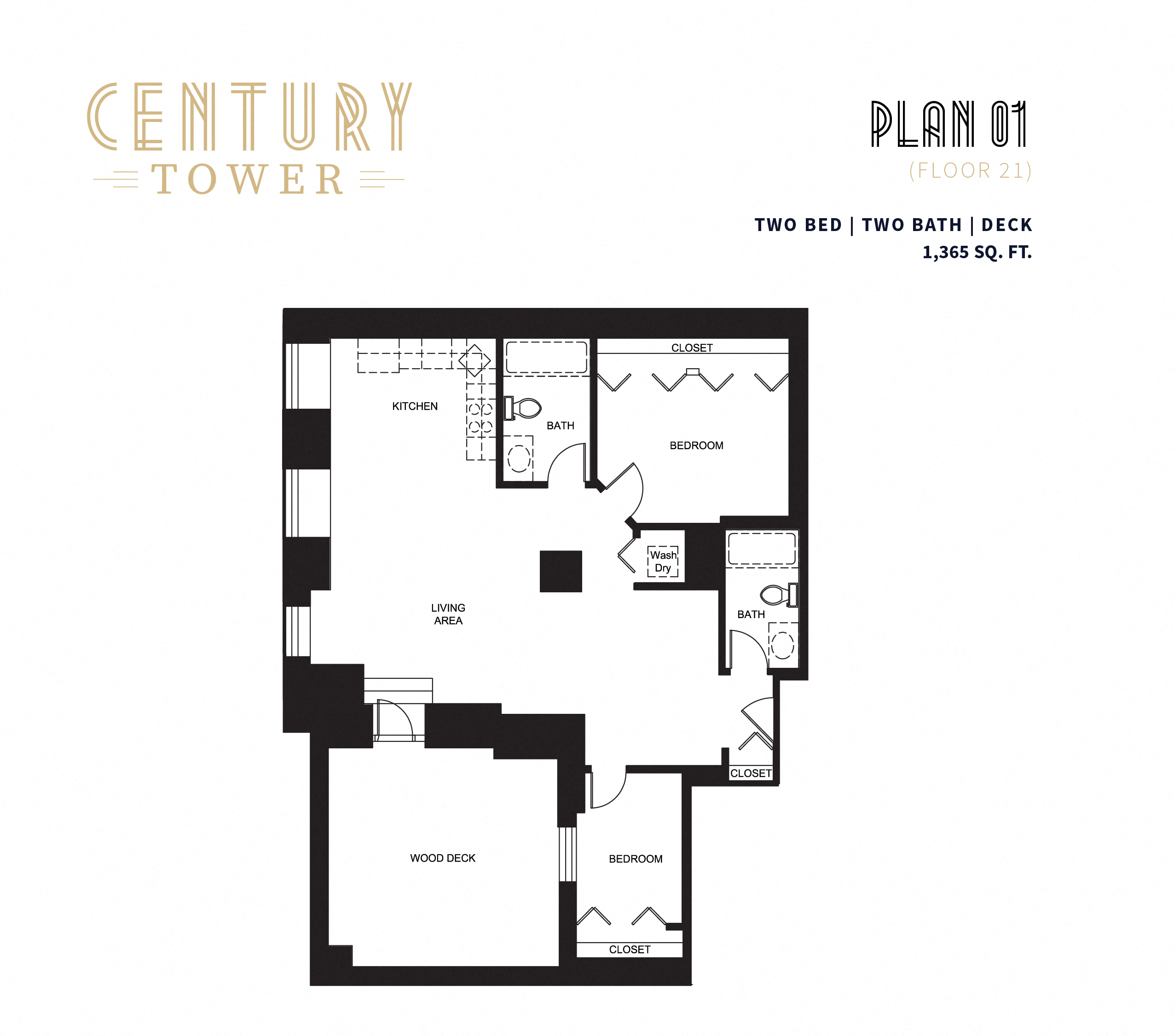 2 Bedroom Floor Plan