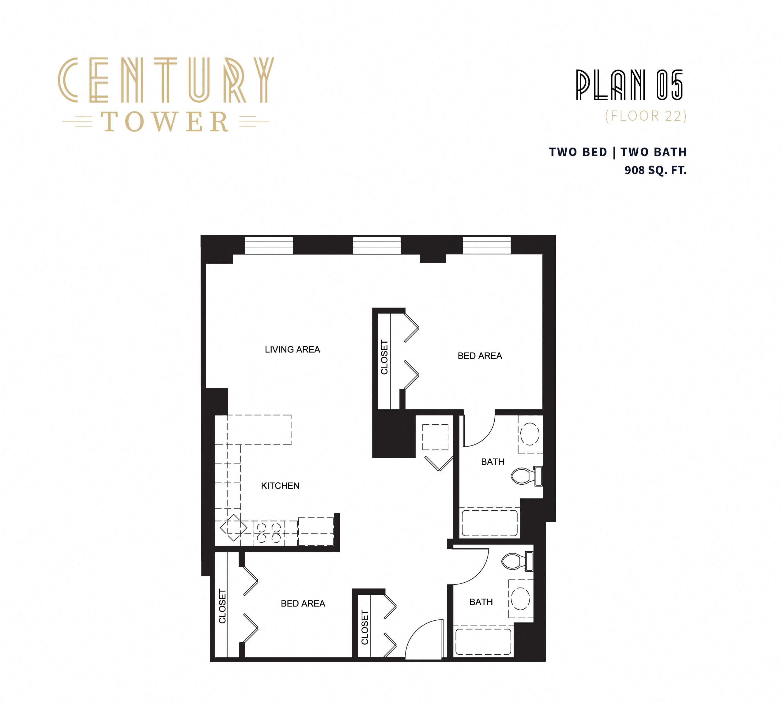 2 Bedroom Floor Plan