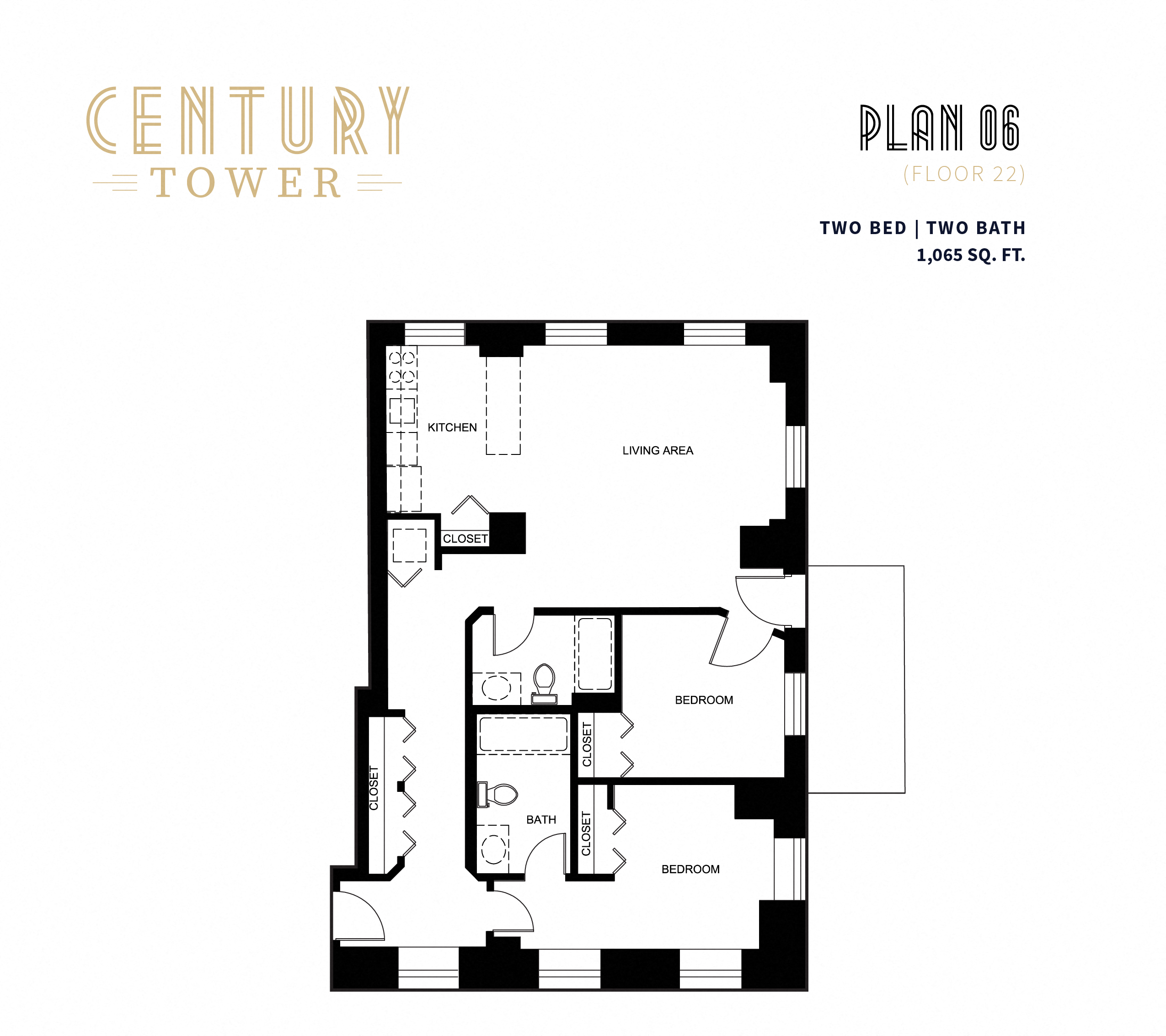 2 Bedroom Floor Plan