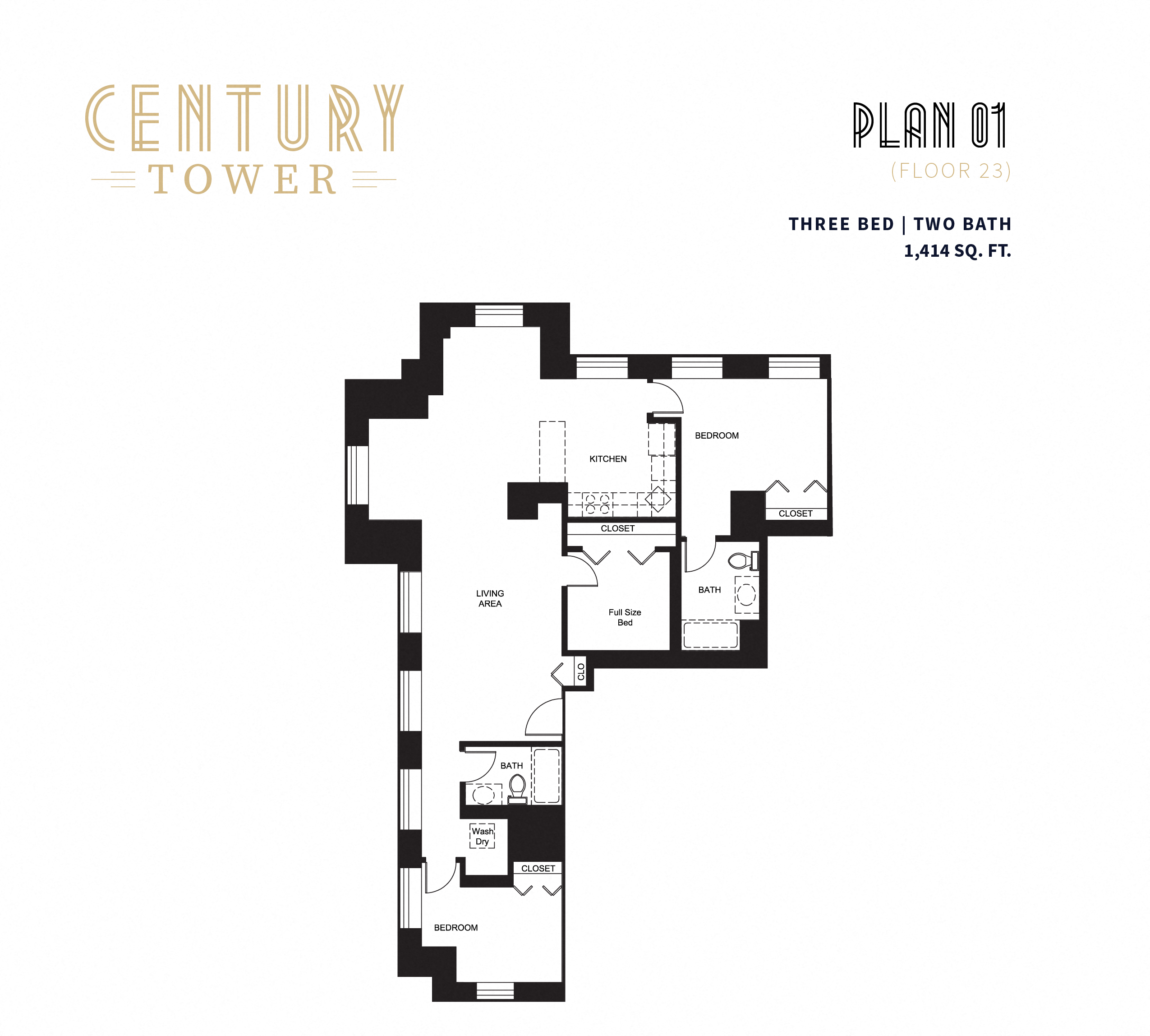 3 Bedroom Floor Plan