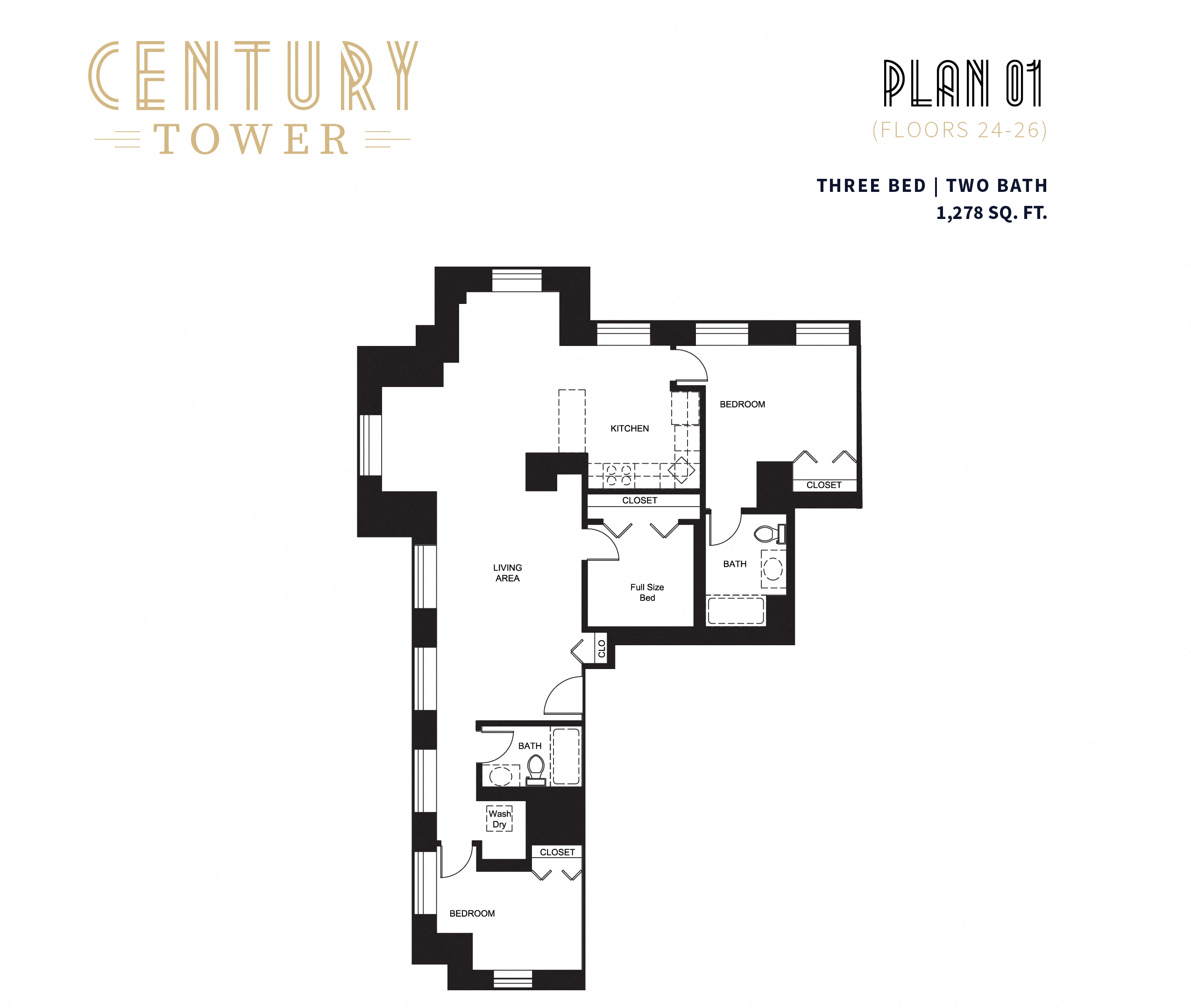 3 Bedroom Floor Plan