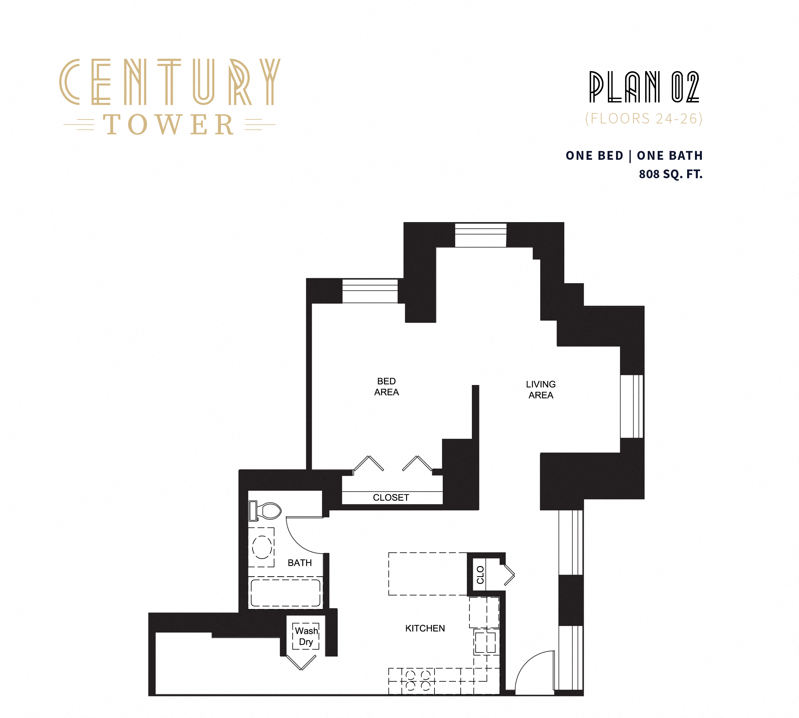 1 Bedroom Floor Plan