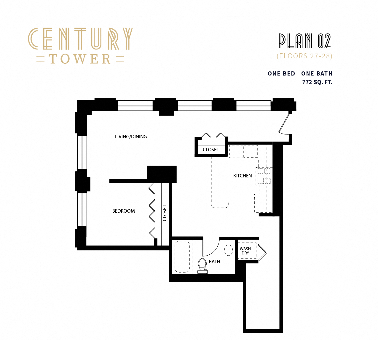 1 Bedroom Floor Plan