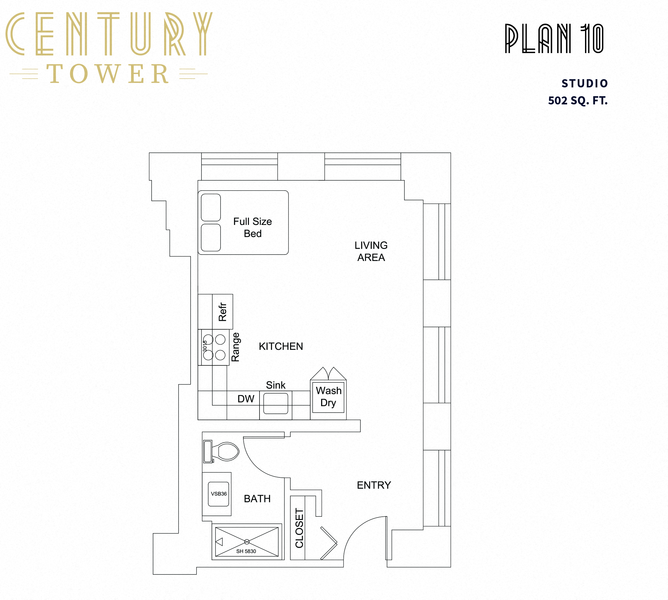 Studio 10 at Century Tower