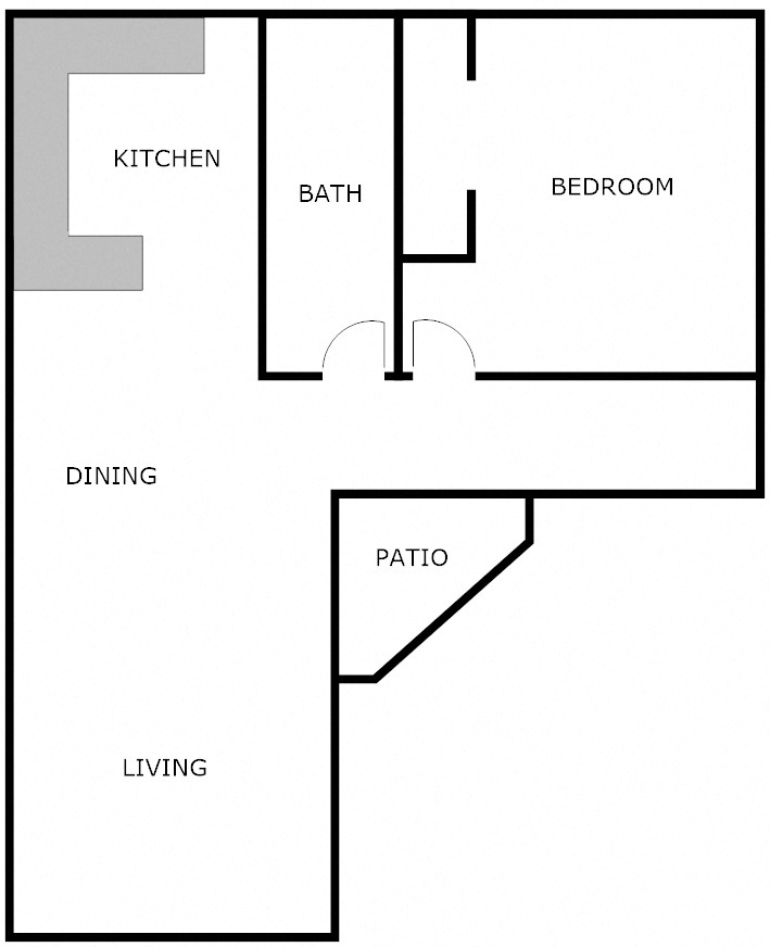 1 Bedroom 1 Bathroom