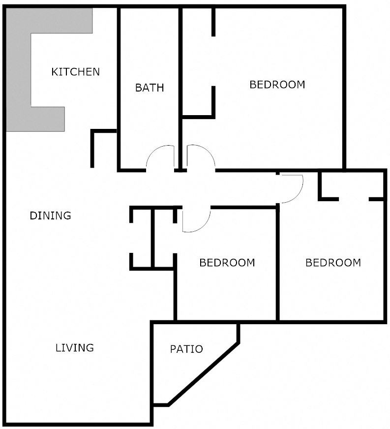 3 Bedroom 1 Bathroom
