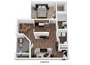 1 Bedroom 1 Bathroom Floor Plan 1 Bedroom 1 Bathroom Floor Plan at Shillito Park Apartments, Lexington, KY