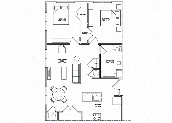 Southern Pines II Unit 2A Floor Plan Diagram