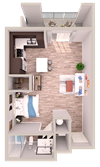 S4 Floor Plan S4 Floor Plan at SofA Downtown Luxury Apartments, Delray Beach, 33483