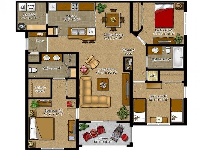 The Cascade Floor Plan 2