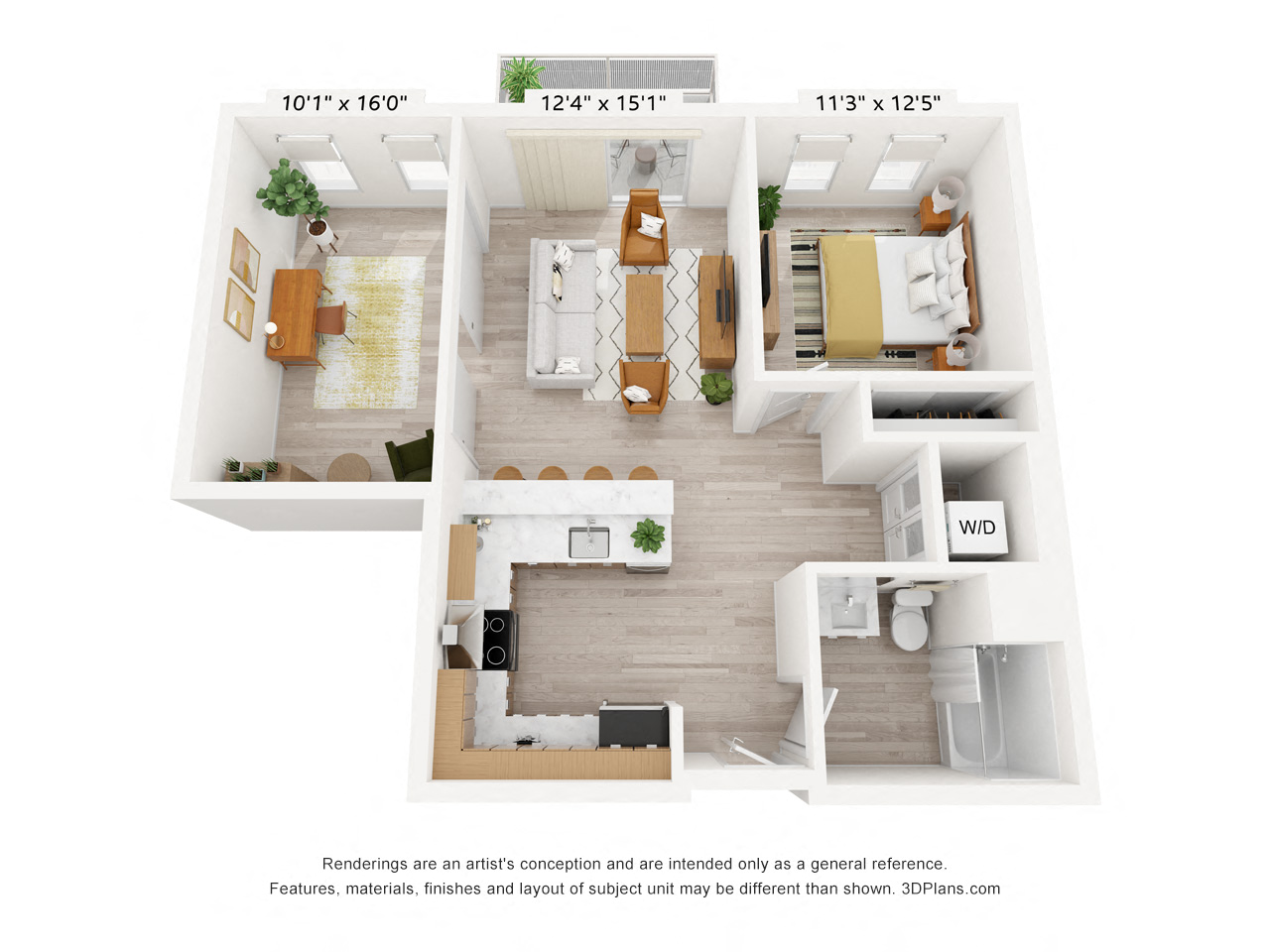 1 Bed with Office Walking Tour  at Connect, San Luis Obispo, CA, 93401